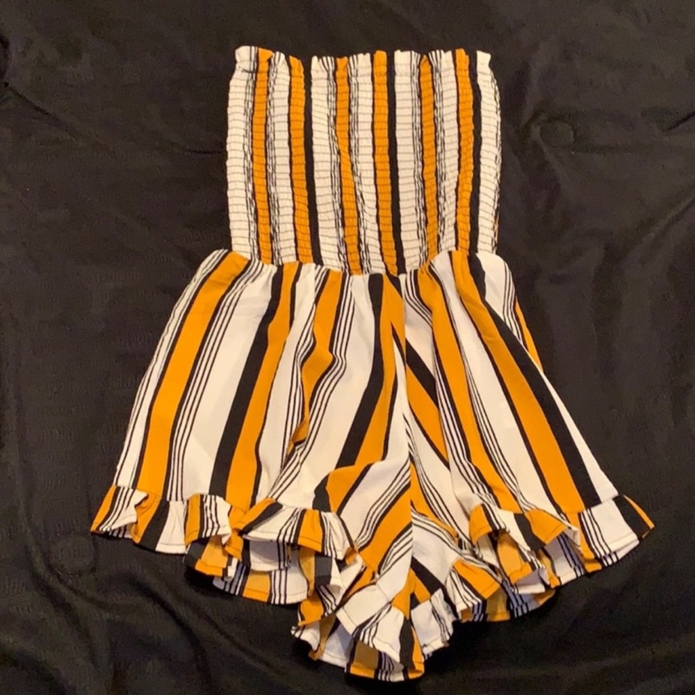 Tube top romper